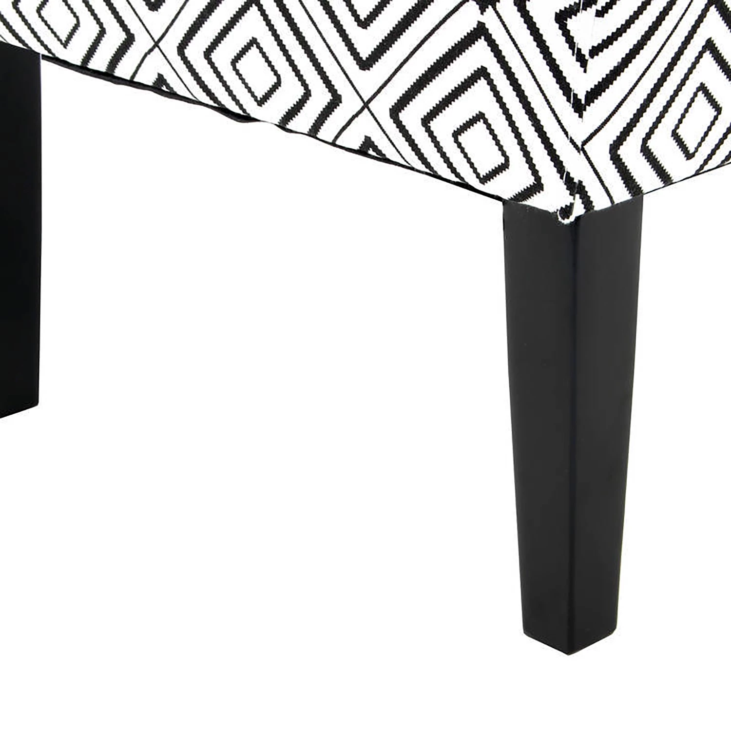 Kayoom Chaises capitonnées Indira III - Tissu / Hêtre massif - Noir / Blanc 8 Kayoom Chaises capitonnées Indira III - Tissu / Hêtre massif - Noir / Blanc – Image 6