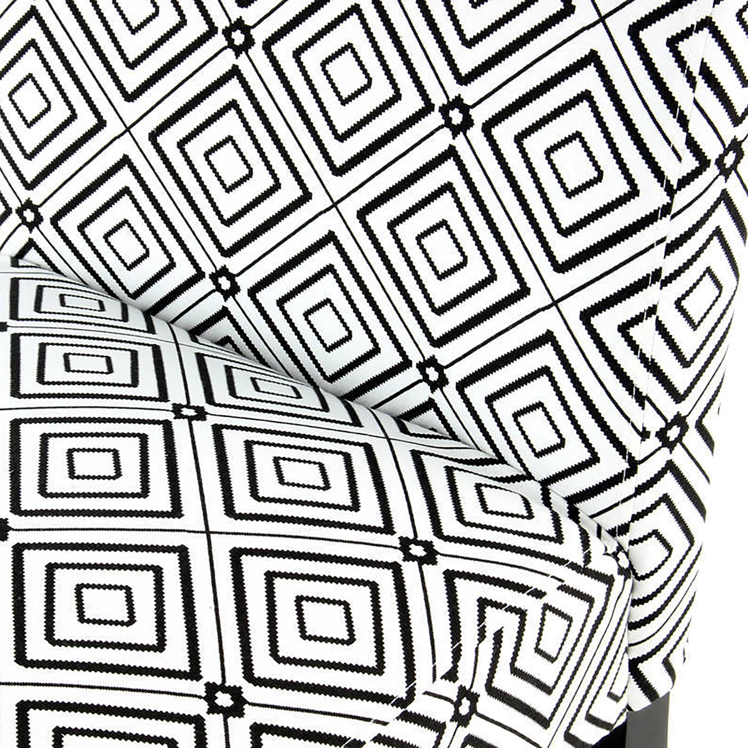 Kayoom Chaises capitonnées Indira III - Tissu / Hêtre massif - Noir / Blanc 9 Kayoom Chaises capitonnées Indira III - Tissu / Hêtre massif - Noir / Blanc – Image 7