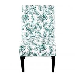 Kayoom Chaises capitonnées Indira I - Tissu / Hêtre massif - Noir / Vert et blanc -Pas Cher Fauteuils Magasin 1000214215 200529 06061400276 DETAILS P000000001000214215