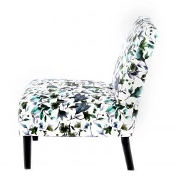 Kayoom Chaises capitonnées Indira IV - Tissu / Hêtre massif - Noir / Vert et blanc -Pas Cher Fauteuils Magasin 1000214216 200529 06062100285 DETAILS P000000001000214216