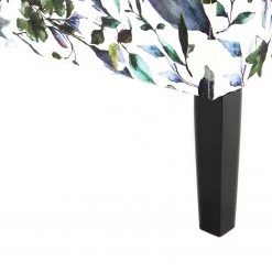 Kayoom Chaises capitonnées Indira IV - Tissu / Hêtre massif - Noir / Vert et blanc -Pas Cher Fauteuils Magasin 1000214216 200529 06062500288 DETAILS P000000001000214216