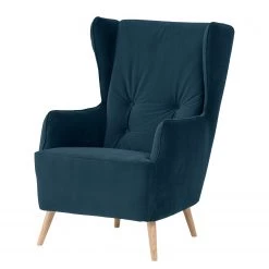 Fredriks Fauteuil Bonham - Velours - Bleu marine