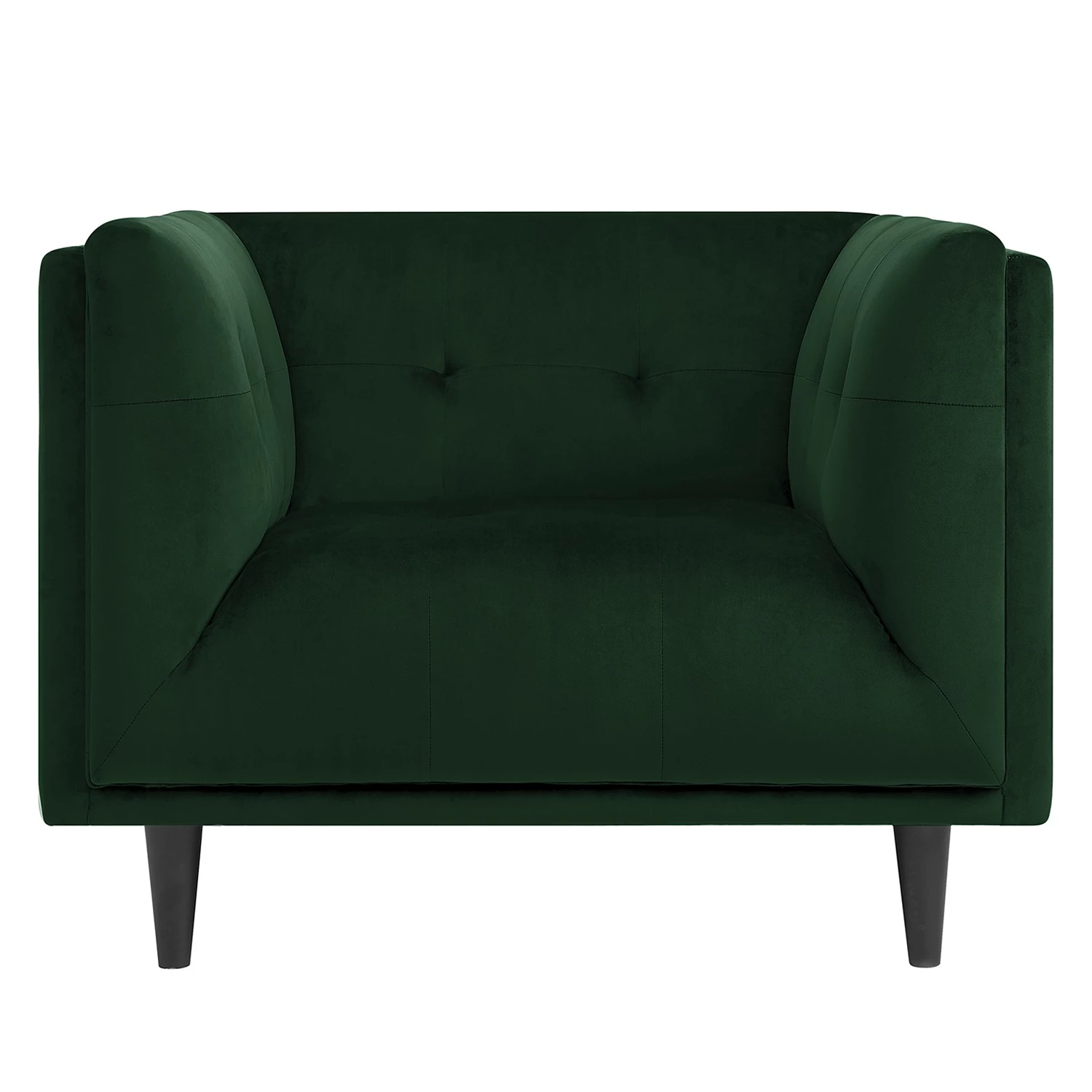 Red Living Fauteuil Botley - Velours - Vert foncé 7 Red Living Fauteuil Botley - Velours - Vert foncé – Image 5