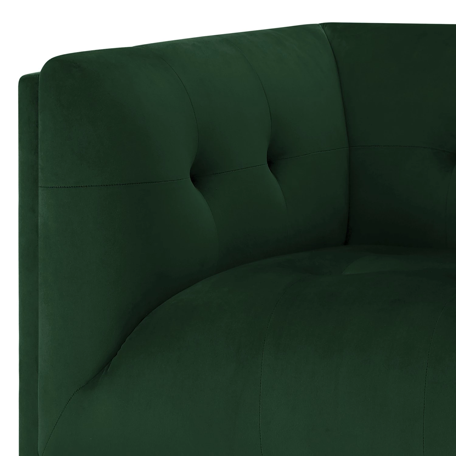 Red Living Fauteuil Botley - Velours - Vert foncé 10 Red Living Fauteuil Botley - Velours - Vert foncé – Image 8