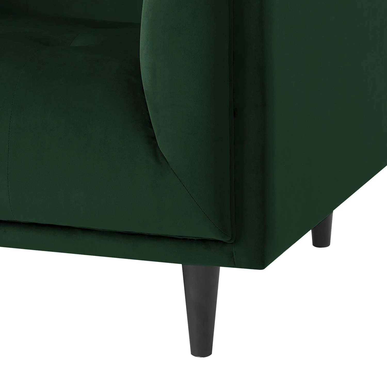 Red Living Fauteuil Botley - Velours - Vert foncé 12 Red Living Fauteuil Botley - Velours - Vert foncé – Image 10