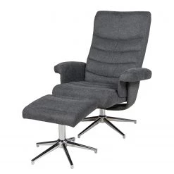 Duo Collection Fauteuil relax Markham - Tissu - Gris
