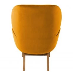 Studio Copenhagen Fauteuil Marols - Velours Shyla: Orange jaune - Chêne clair -Pas Cher Fauteuils Magasin 1000217270 201117 15583900148 DETAILS P000000001000217270