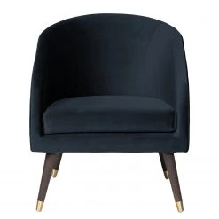 Ridgevalley Fauteuil Volonne - Velours Ravi: Bleu foncé -Pas Cher Fauteuils Magasin 1000227292 210319 14051900039 DETAILS P000000001000227292