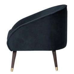 Ridgevalley Fauteuil Volonne - Velours Ravi: Bleu foncé -Pas Cher Fauteuils Magasin 1000227292 210319 14051900040 DETAILS P000000001000227292