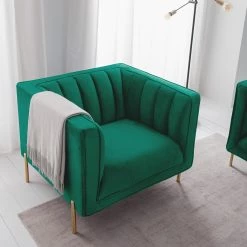 Jack & Alice Fauteuil Borlo - Vert foncé -Pas Cher Fauteuils Magasin 1000227603 210702 06194400069 MOOD DETAILS P000000001000227603 mood