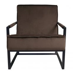 Ars manufacti Fauteuil Novella - Velours Ravi: Marron foncé -Pas Cher Fauteuils Magasin 1000231867 210205 07351600350 DETAILS P000000001000231867