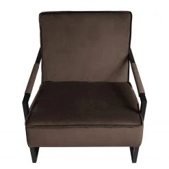Ars manufacti Fauteuil Novella - Velours Ravi: Marron foncé -Pas Cher Fauteuils Magasin 1000231867 210205 07352100353 DETAILS P000000001000231867