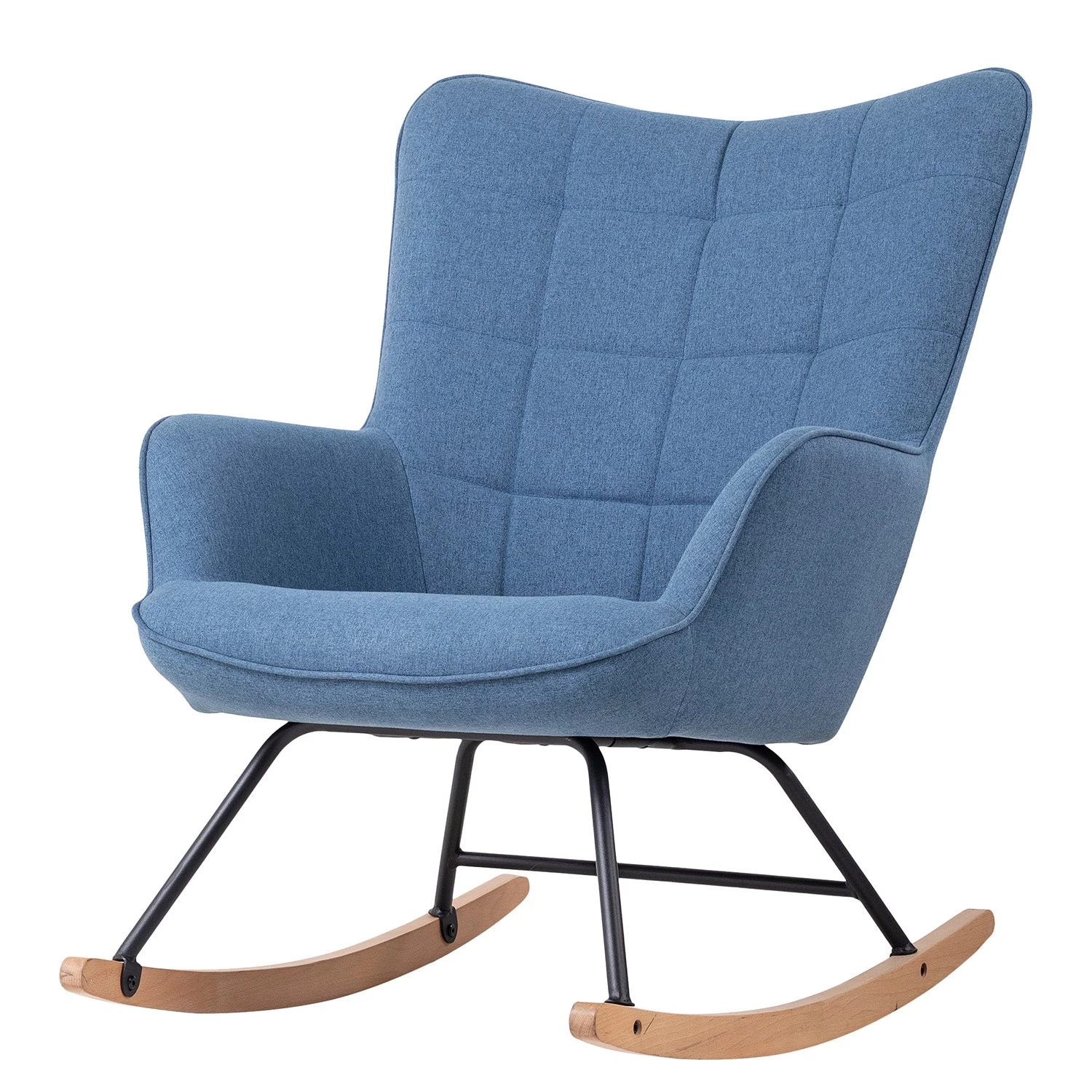 Mørteens Rocking chair Vessey I - Tissu - Bleu ciel 3 Mørteens Rocking chair Vessey I - Tissu - Bleu ciel