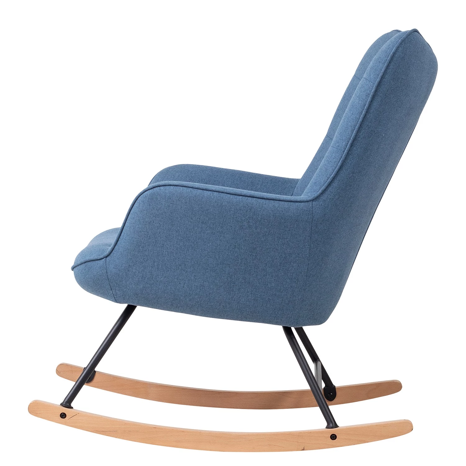 Mørteens Rocking chair Vessey I - Tissu - Bleu ciel 5 Mørteens Rocking chair Vessey I - Tissu - Bleu ciel – Image 3