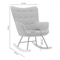 Mørteens Rocking chair Vessey II - Velours côtelé - Cappuccino -Pas Cher Fauteuils Magasin 1000235807 210126 13064600071 SKETCH DETAILS P000000001000235807 sketch