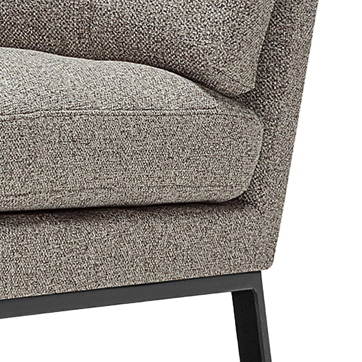 Studio Copenhagen Fauteuil Chilli - Tissu Shina: Gris clair - Noir 6 Studio Copenhagen Fauteuil Chilli - Tissu Shina: Gris clair - Noir – Image 4