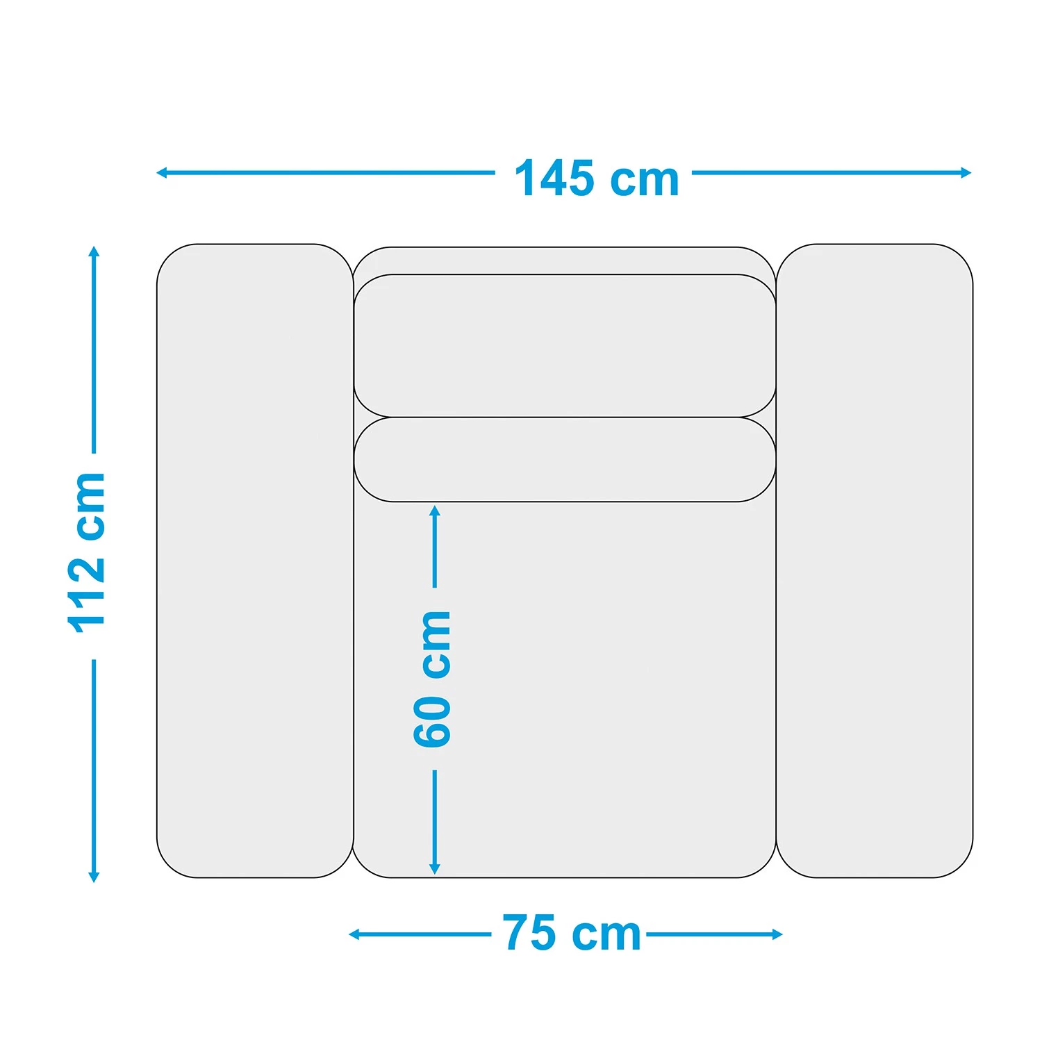 Fredriks Fauteuil XXL Gurat - Tissu - Tissu Sada: Gris 14 Fredriks Fauteuil XXL Gurat - Tissu - Tissu Sada: Gris – Image 12