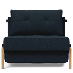 Innovation Möbel Fauteuil convertible Cubed - Tissu Mixed Dance : Blue - Chêne clair -Pas Cher Fauteuils Magasin 1000244278 210218 14543300039 DETAILS P000000001000244278