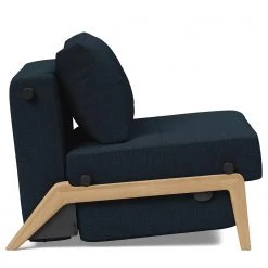 Innovation Möbel Fauteuil convertible Cubed - Tissu Mixed Dance : Blue - Chêne clair -Pas Cher Fauteuils Magasin 1000244278 210218 14545000040 DETAILS P000000001000244278