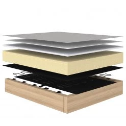 Innovation Möbel Fauteuil convertible Cubed - Tissu Mixed Dance : Blue - Chêne clair -Pas Cher Fauteuils Magasin 1000244278 210218 14550200044 DETAILS P000000001000244278