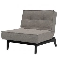 Innovation Möbel Fauteuil Splitback Eik - Tissu Mixed Dance : 521 Grey - Noir