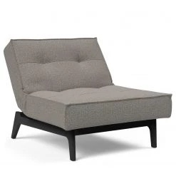 Innovation Möbel Fauteuil Splitback Eik - Tissu Mixed Dance : 521 Grey - Noir -Pas Cher Fauteuils Magasin 1000244300 210218 15051400222 DETAILS P000000001000244300