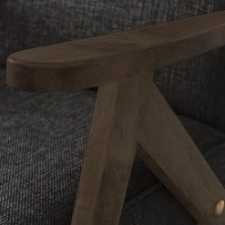 Studio Copenhagen Fauteuil Auklet - Tissu - Tissu Anait: Noir - Hêtre foncé -Pas Cher Fauteuils Magasin 1000244925 210225 13031700143 DETAILS P000000001000244925