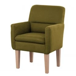 Loftscape Fauteuil Juillac - Tissage à plat - Tissu Olea: Vert olive