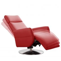 Fredriks Fauteuil relax Bosville - Cuir véritable - Cuir Pua: Rouge - Fonction relaxation - Réglage électrique : 2 moteurs avec batterie -Pas Cher Fauteuils Magasin 1000254169 210426 12294500105 DETAILS P000000001000254169