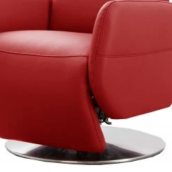 Fredriks Fauteuil relax Bosville - Cuir véritable - Cuir Pua: Rouge - Fonction relaxation - Réglage électrique : 2 moteurs avec batterie -Pas Cher Fauteuils Magasin 1000254169 210426 12294600112 DETAILS P000000001000254169