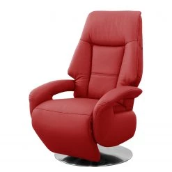 Fredriks Fauteuil relax Givors - Cuir Pua: Rouge - Fonction relaxation - Avec aide au redressement