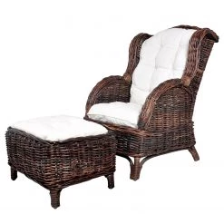 Ars Natura Repose-pieds Bedous - Tissu / Rotin -Pas Cher Fauteuils Magasin 1000255340 220513 030 DETAILS P000000001000255340