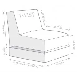 Magma-Heimtex Fauteuil pouf Scuba Twist -Pas Cher Fauteuils Magasin 1000259521 210421 15421700330 SKETCH DETAILS P000000001000259521 sketch