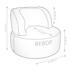 Magma-Heimtex Fauteuil pouf Scuba Bebop - Bleu pétrole -Pas Cher Fauteuils Magasin 1000259524 210421 15425000346 SKETCH DETAILS P000000001000259524 sketch