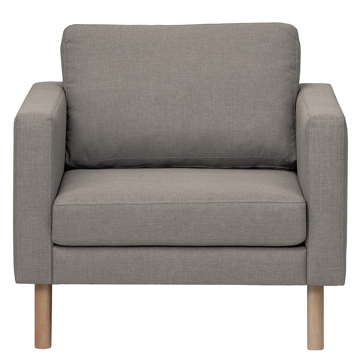 Norrwood Fauteuil Thanville - Tissage à plat - Argenté 4 Norrwood Fauteuil Thanville - Tissage à plat - Argenté – Image 2