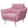 Norrwood Fauteuil Lucinda - Tissu - Tissu Hanabi: Mauve - Beige -Pas Cher Fauteuils Magasin 1000270254 210611 10091100065 IMAGE P000000001000270254