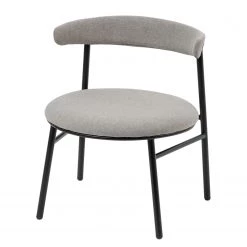 Studio Copenhagen Fauteuil de jardin Embi - Tissu / Métal - Gris / Noir