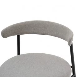 Studio Copenhagen Fauteuil de jardin Embi - Tissu / Métal - Gris / Noir -Pas Cher Fauteuils Magasin 1000273447 220420 045 DETAILS P000000001000273447