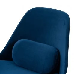 Studio Copenhagen Fauteuil Evie II - Velours / Métal - Bleu foncé / Noir -Pas Cher Fauteuils Magasin 1000273471 220420 045 DETAILS P000000001000273471