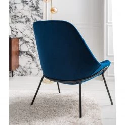Studio Copenhagen Fauteuil Evie II - Velours / Métal - Bleu foncé / Noir -Pas Cher Fauteuils Magasin 1000273471 220919 022 MOOD DETAILS P000000001000273471 mood