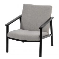 Studio Copenhagen Fauteuil Etah - Tissu / Hêtre massif - Gris / Noir