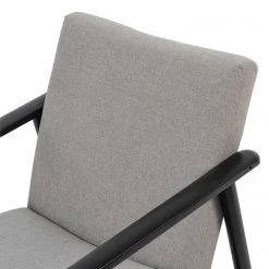 Studio Copenhagen Fauteuil Etah - Tissu / Hêtre massif - Gris / Noir -Pas Cher Fauteuils Magasin 1000273473 220420 045 DETAILS P000000001000273473