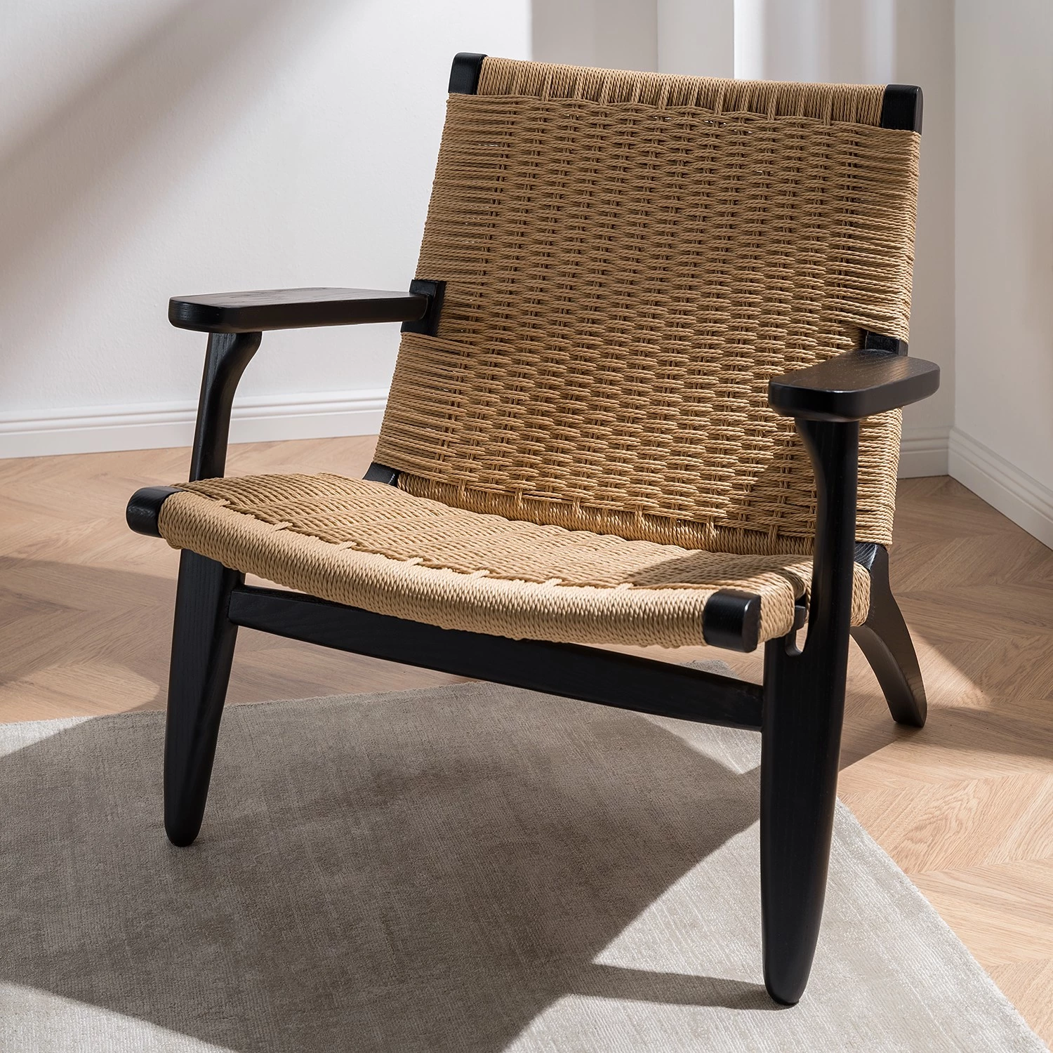 Studio Copenhagen Fauteuil de jardin Emeli - Corde / Frêne massif - Corde naturelle / Frêne 5 Studio Copenhagen Fauteuil de jardin Emeli - Corde / Frêne massif - Corde naturelle / Frêne – Image 3