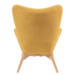 Mørteens Fauteuil Gimli - Tissu / Frêne massif - Jaune moutarde -Pas Cher Fauteuils Magasin 1000273485 220420 040 DETAILS P000000001000273485