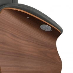 Studio Copenhagen Fauteuil relax Anderson III - Cuir véritable Neka : Gris - Noir - Noyer -Pas Cher Fauteuils Magasin 1000277752 211007 131806000087 DETAILS P000000001000277752