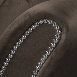 Red Living Fauteuil Dassel - Velours - Velours Onoli: Espresso -Pas Cher Fauteuils Magasin 1000278193 210715 11324200229 DETAILS P000000001000278193