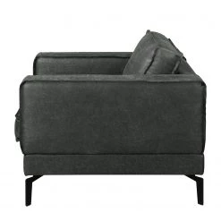 Ars manufacti Fauteuil Hanks - Aspect cuir vieilli - Microfibre Yaka: Noir -Pas Cher Fauteuils Magasin 1000283521 210817 15274600970 DETAILS P000000001000283521