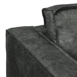 Ars manufacti Fauteuil Hanks - Aspect cuir vieilli - Microfibre Yaka: Noir -Pas Cher Fauteuils Magasin 1000283521 210817 15274701001 DETAILS P000000001000283521