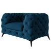 Jack & Alice Fauteuil Laviva I - Velours Ravi: Bleu marine -Pas Cher Fauteuils Magasin 1000288396 210928 11461300660 IMAGE P000000001000288396