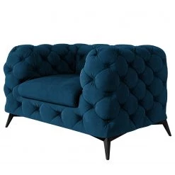 Jack & Alice Fauteuil Laviva I - Velours Ravi: Bleu marine